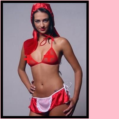 Mini Chapeuzinho-vermelho.